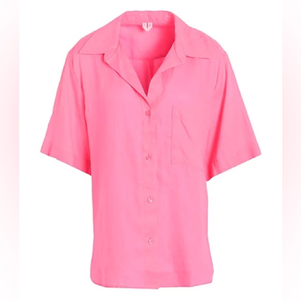 BNWT Arket linen bright pink shirt top small